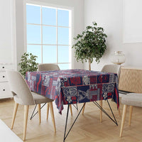 Guam Felis Pasgua Tablecloth Pacific Patchwork Xmas Vibes - Polynesian Pride