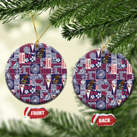 Manuia le Kerisimasi American Samoa Ceramic Ornament Pacific Patchwork Xmas Vibes - Polynesian Pride