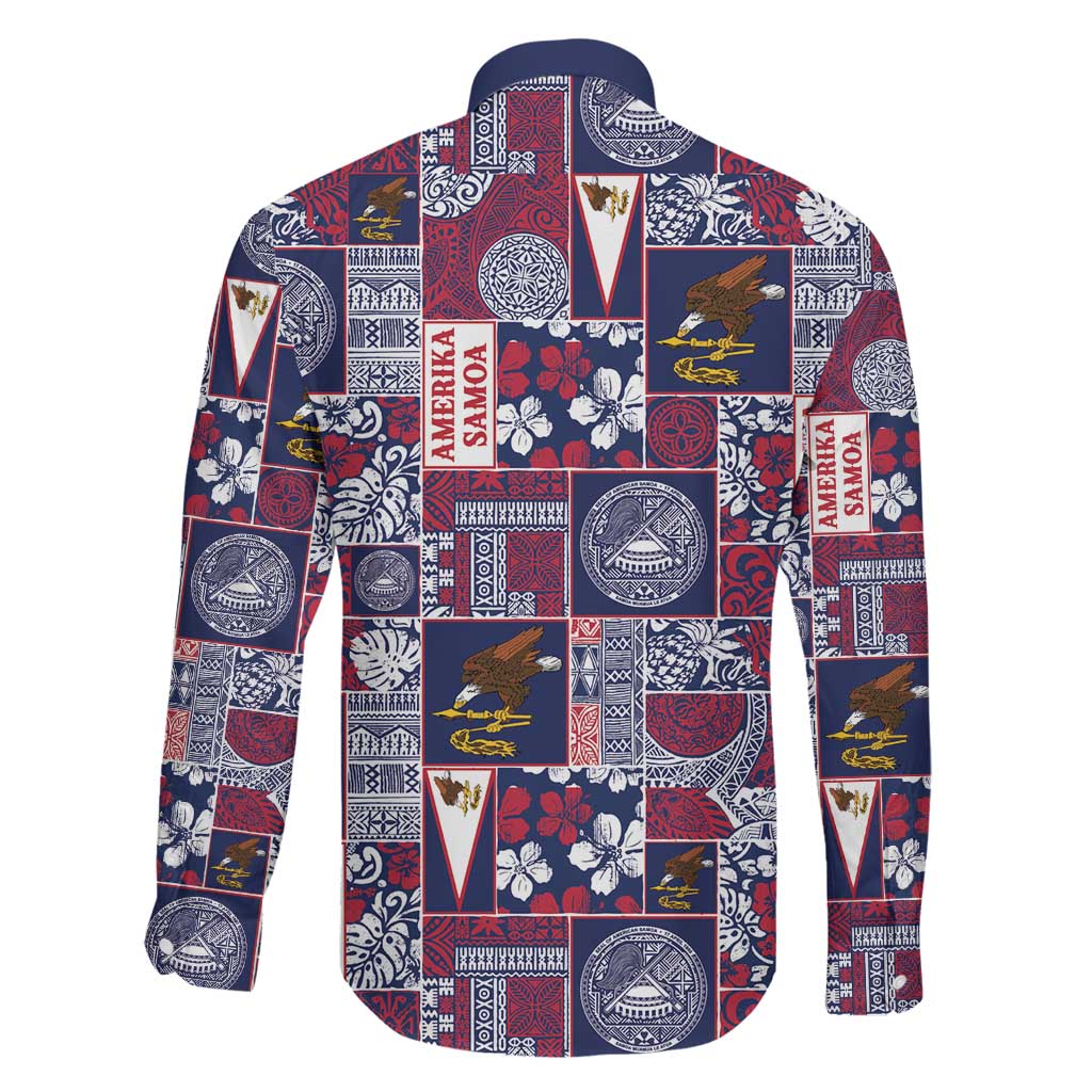 Manuia le Kerisimasi American Samoa Family Matching Long Sleeve Bodycon Dress and Hawaiian Shirt Pacific Patchwork Xmas Vibes LT9 - Polynesian Pride