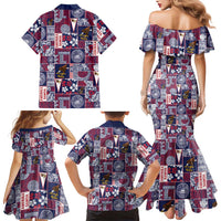 Manuia le Kerisimasi American Samoa Family Matching Mermaid Dress and Hawaiian Shirt Pacific Patchwork Xmas Vibes LT9 - Polynesian Pride