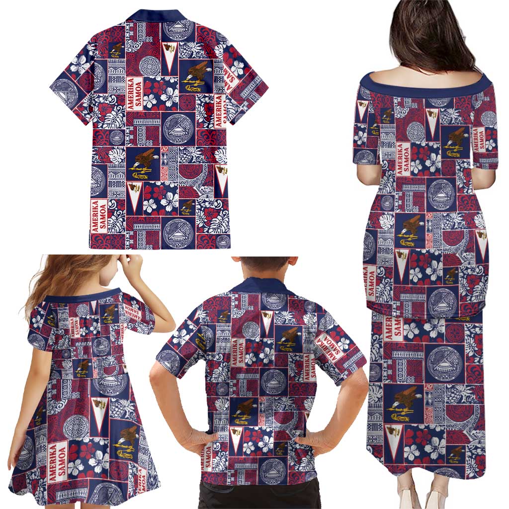Manuia le Kerisimasi American Samoa Family Matching Puletasi and Hawaiian Shirt Pacific Patchwork Xmas Vibes LT9 - Polynesian Pride