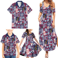 Manuia le Kerisimasi American Samoa Family Matching Summer Maxi Dress and Hawaiian Shirt Pacific Patchwork Xmas Vibes LT9 - Polynesian Pride