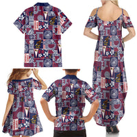Manuia le Kerisimasi American Samoa Family Matching Summer Maxi Dress and Hawaiian Shirt Pacific Patchwork Xmas Vibes LT9 - Polynesian Pride