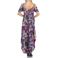 Manuia le Kerisimasi American Samoa Family Matching Summer Maxi Dress and Hawaiian Shirt Pacific Patchwork Xmas Vibes LT9 - Polynesian Pride