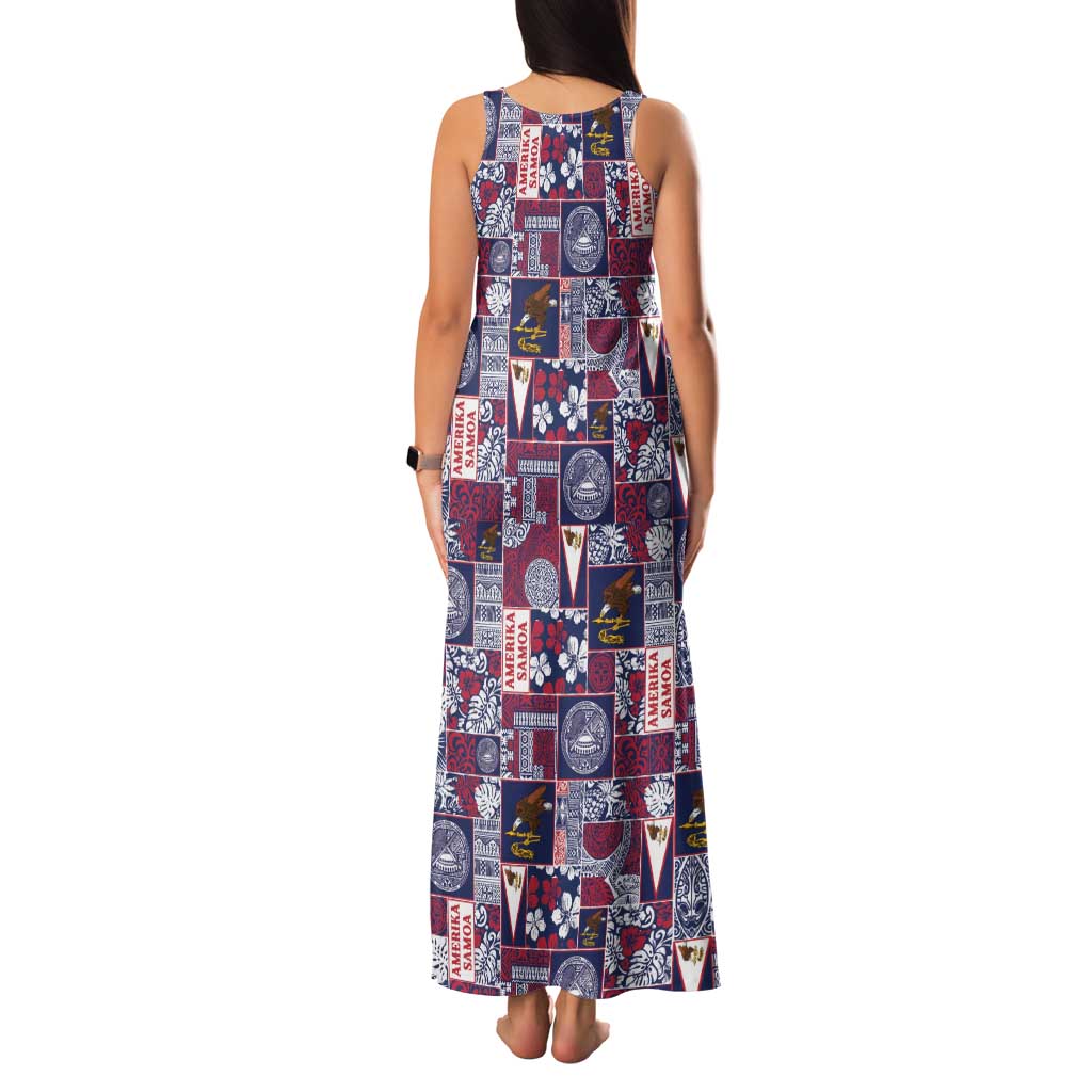 Manuia le Kerisimasi American Samoa Family Matching Tank Maxi Dress and Hawaiian Shirt Pacific Patchwork Xmas Vibes LT9 - Polynesian Pride