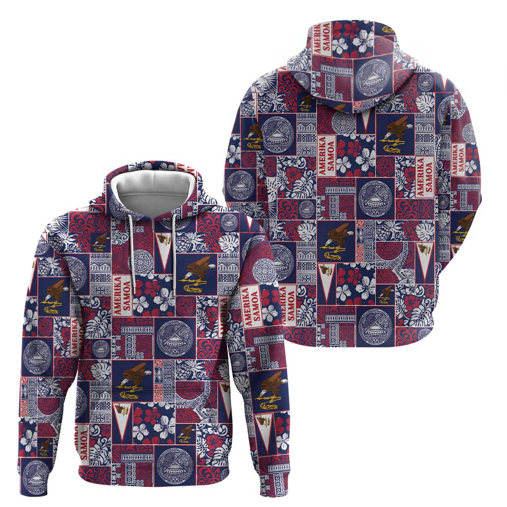Manuia le Kerisimasi American Samoa Hoodie Pacific Patchwork Xmas Vibes LT9 - Polynesian Pride