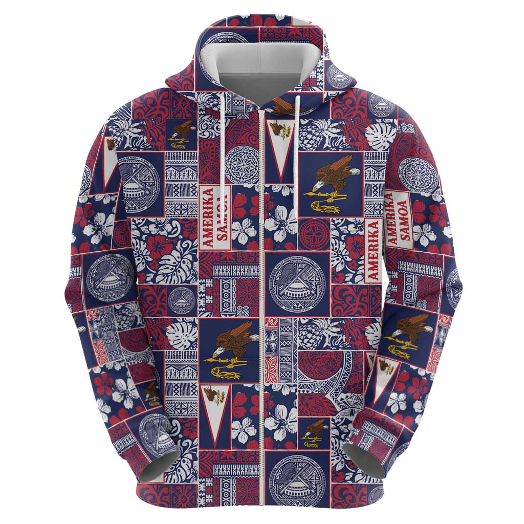 Manuia le Kerisimasi American Samoa Hoodie Pacific Patchwork Xmas Vibes LT9 - Polynesian Pride