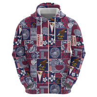 Manuia le Kerisimasi American Samoa Hoodie Pacific Patchwork Xmas Vibes LT9 - Polynesian Pride