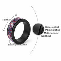 Manuia le Kerisimasi American Samoa Spinner Ring Pacific Patchwork Xmas Vibes - Polynesian Pride