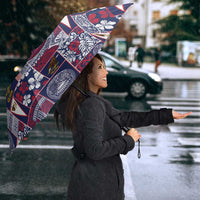 Manuia le Kerisimasi American Samoa Umbrella Pacific Patchwork Xmas Vibes - Polynesian Pride