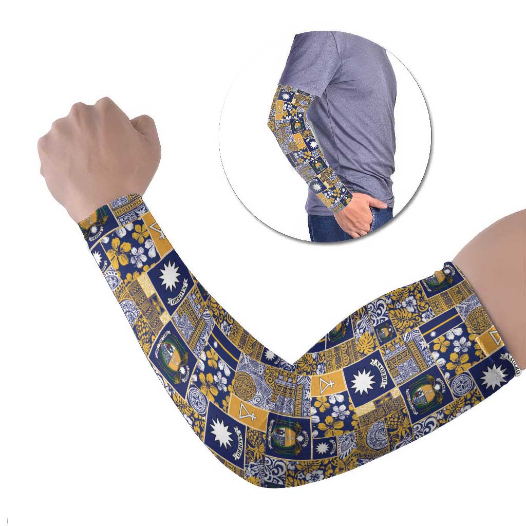 Ekamawir omo Nauru Arm Sleeves Pacific Patchwork Xmas Vibes - Polynesian Pride