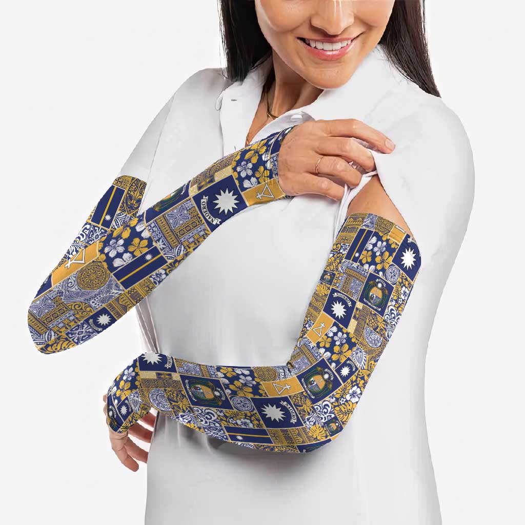 Ekamawir omo Nauru Arm Sleeves Pacific Patchwork Xmas Vibes - Polynesian Pride