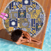 Ekamawir omo Nauru Beach Blanket Pacific Patchwork Xmas Vibes - Polynesian Pride