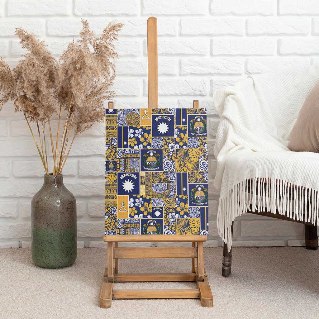 Ekamawir omo Nauru Canvas Wall Art Pacific Patchwork Xmas Vibes - Polynesian Pride