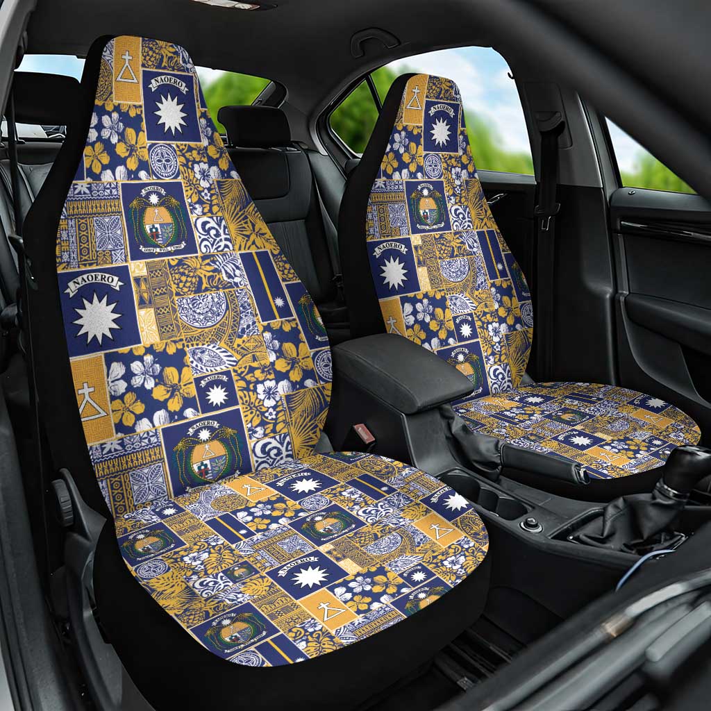 Ekamawir omo Nauru Car Seat Cover Pacific Patchwork Xmas Vibes - Polynesian Pride