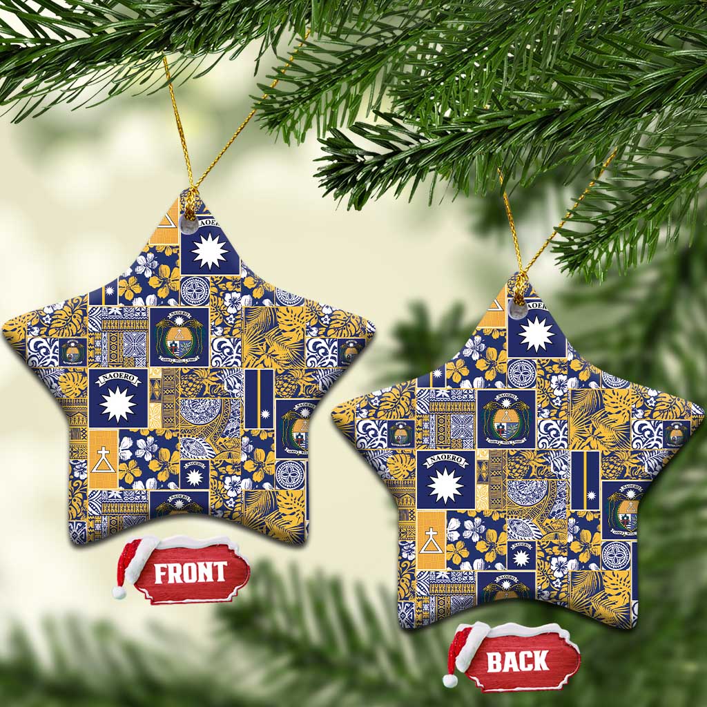 Ekamawir omo Nauru Ceramic Ornament Pacific Patchwork Xmas Vibes - Polynesian Pride