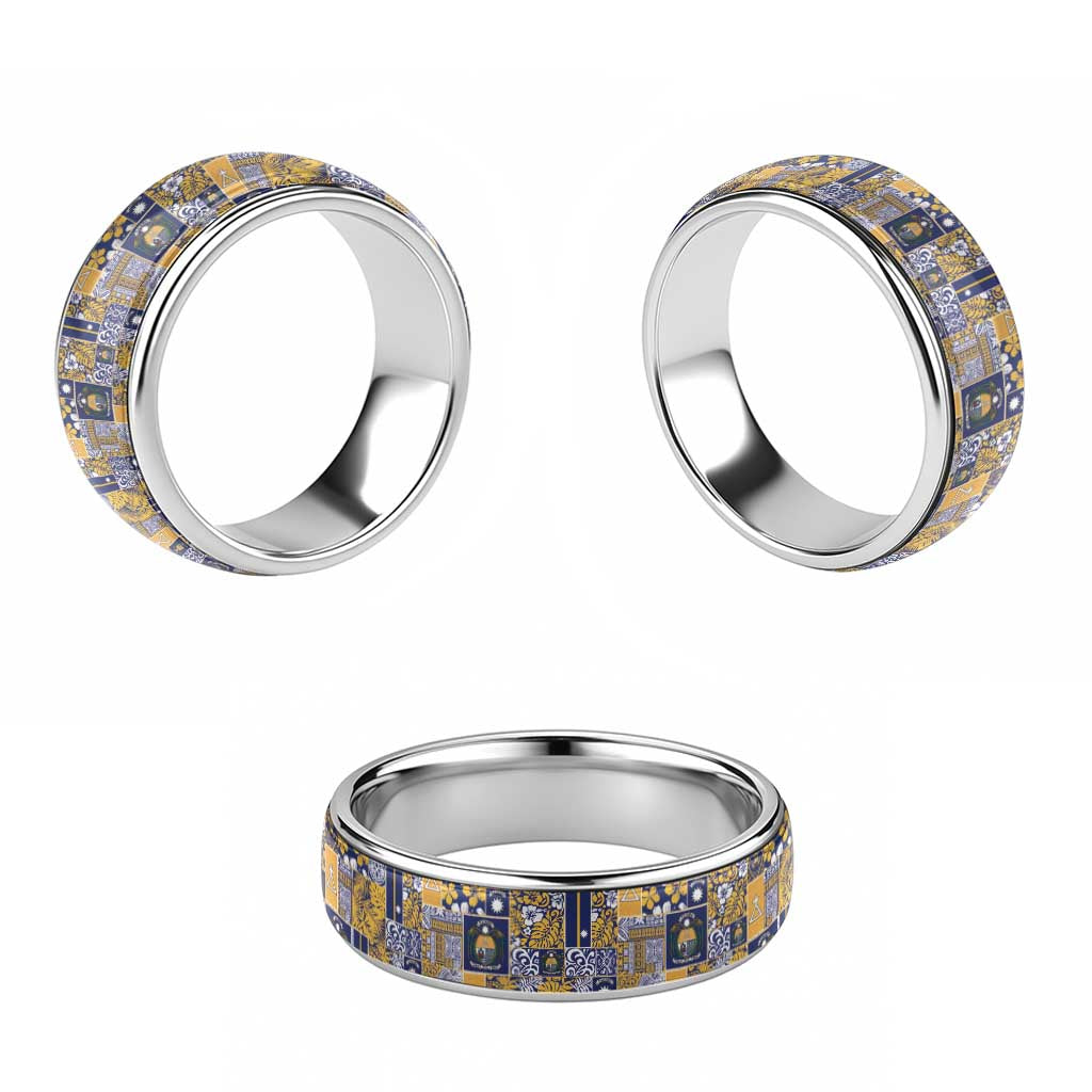Ekamawir omo Nauru Classic Ring Pacific Patchwork Xmas Vibes - Polynesian Pride