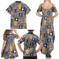 Ekamawir omo Nauru Family Matching Summer Maxi Dress and Hawaiian Shirt Pacific Patchwork Xmas Vibes LT9 - Polynesian Pride