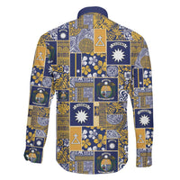 Ekamawir omo Nauru Family Matching Summer Maxi Dress and Hawaiian Shirt Pacific Patchwork Xmas Vibes LT9 - Polynesian Pride