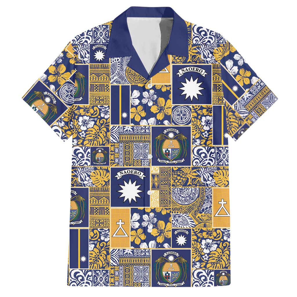 Ekamawir omo Nauru Hawaiian Shirt Pacific Patchwork Xmas Vibes - Polynesian Pride