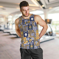 Ekamawir omo Nauru Men Tank Top Pacific Patchwork Xmas Vibes - Polynesian Pride