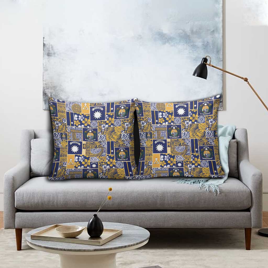 Ekamawir omo Nauru Pillow Cover Pacific Patchwork Xmas Vibes - Polynesian Pride