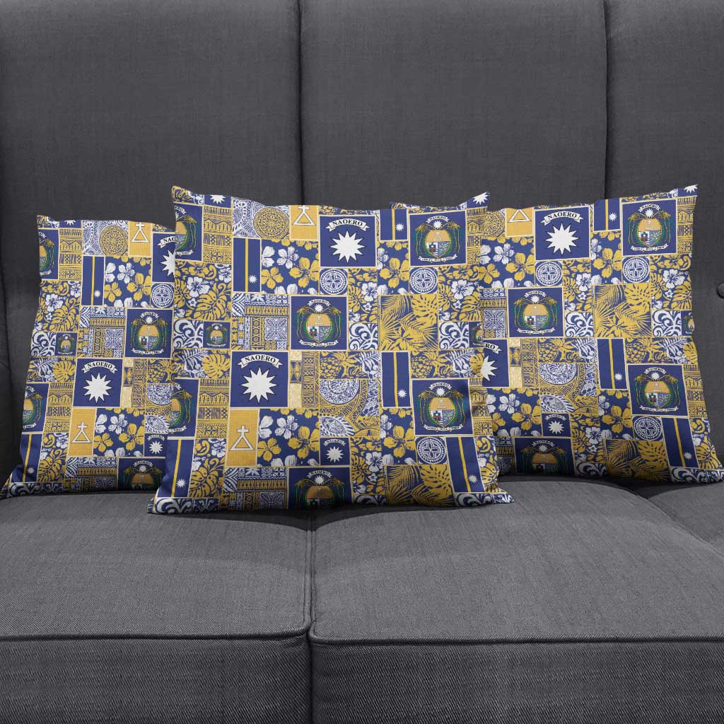 Ekamawir omo Nauru Pillow Cover Pacific Patchwork Xmas Vibes - Polynesian Pride