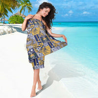 Ekamawir omo Nauru Sarong Pacific Patchwork Xmas Vibes - Polynesian Pride