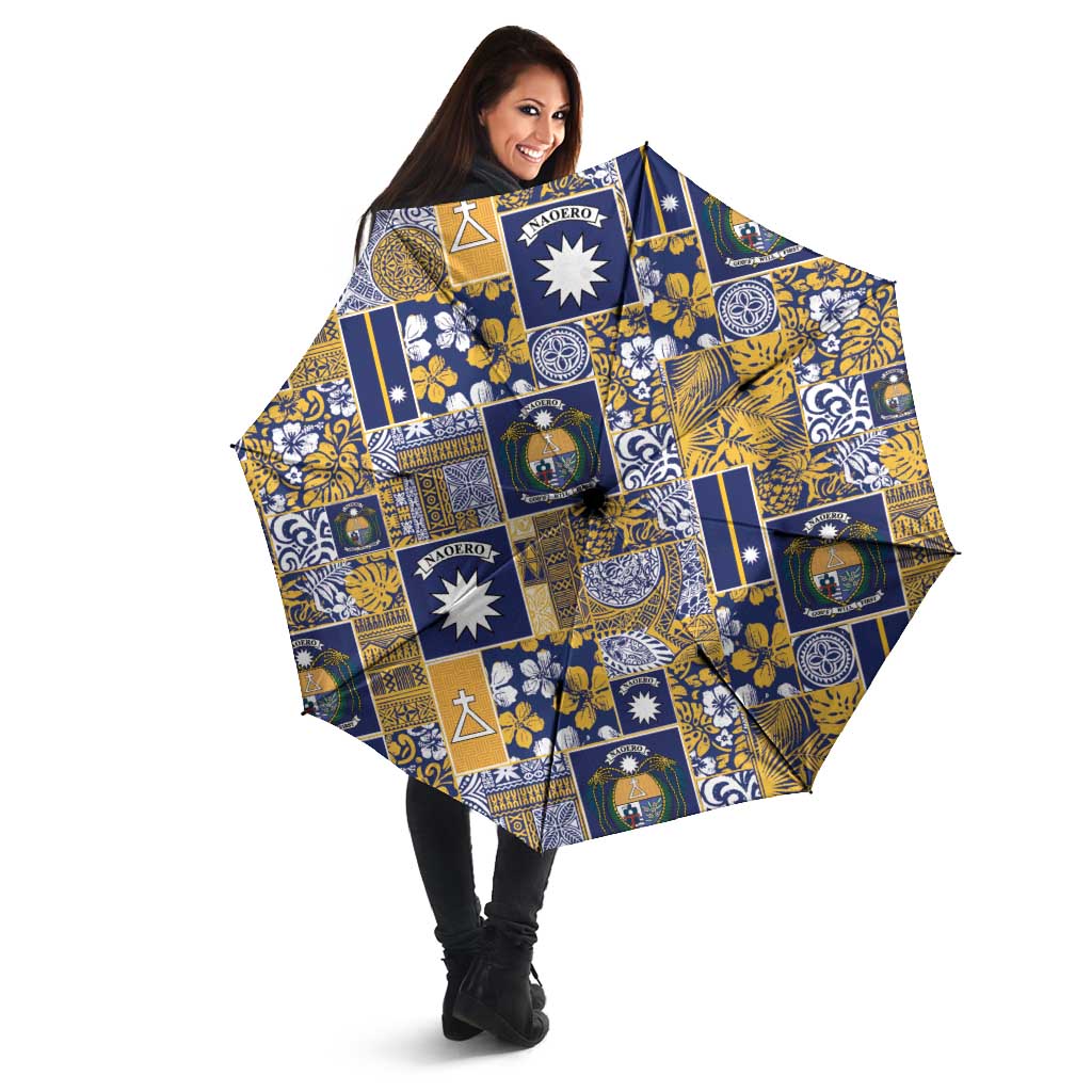 Ekamawir omo Nauru Umbrella Pacific Patchwork Xmas Vibes - Polynesian Pride