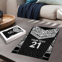 New Zealand Black Fern Custom Puzzle Maori Tukutuku Black-white Motif LT9 - Polynesian Pride