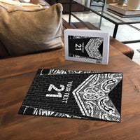 New Zealand Black Fern Custom Puzzle Maori Tukutuku Black-white Motif LT9 - Polynesian Pride