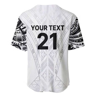 New Zealand Koru Fern Custom Baseball Jersey Simple Taniko Motif LT9 - Polynesian Pride