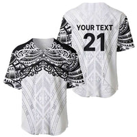 New Zealand Koru Fern Custom Baseball Jersey Simple Taniko Motif LT9 - Polynesian Pride