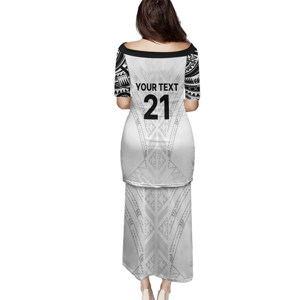 New Zealand Koru Fern Custom Family Matching Puletasi and Hawaiian Shirt Simple Taniko Motif LT9 - Polynesian Pride