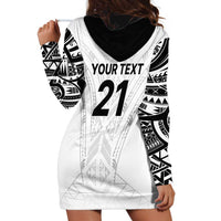 New Zealand Koru Fern Custom Hoodie Dress Simple Taniko Motif LT9 - Polynesian Pride