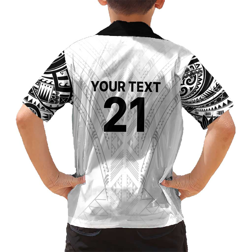 New Zealand Koru Fern Custom Kid Hawaiian Shirt Simple Taniko Motif LT9 - Polynesian Pride