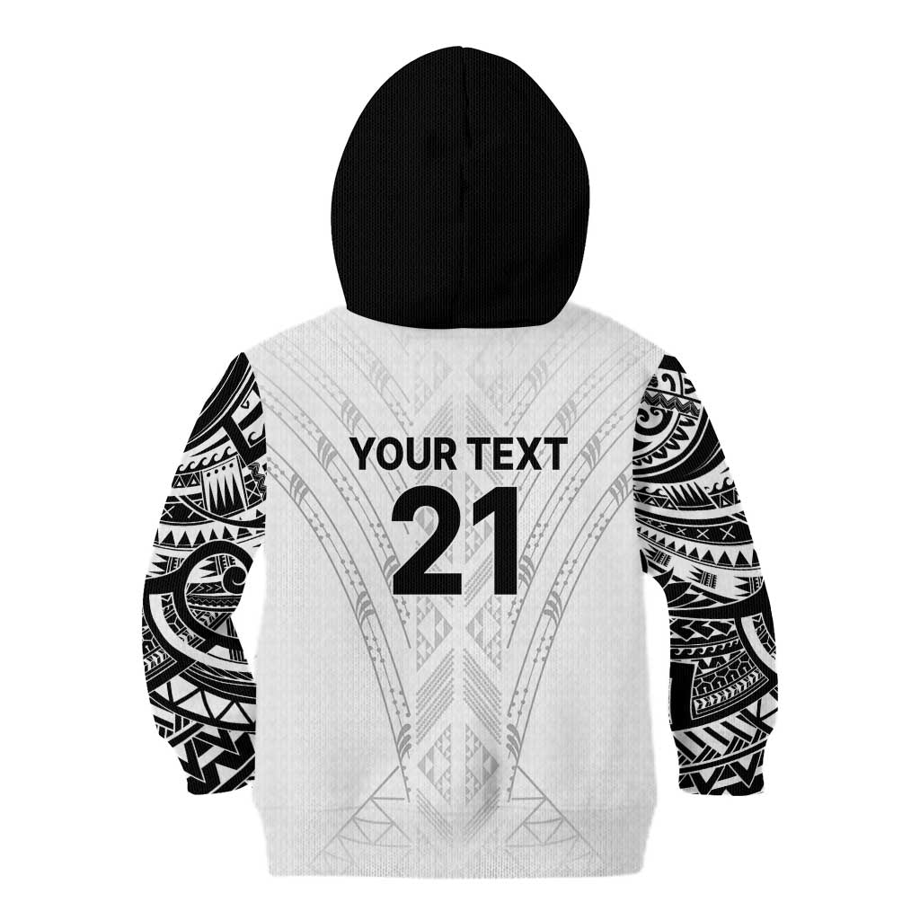 New Zealand Koru Fern Custom Kid Hoodie Simple Taniko Motif LT9 - Polynesian Pride