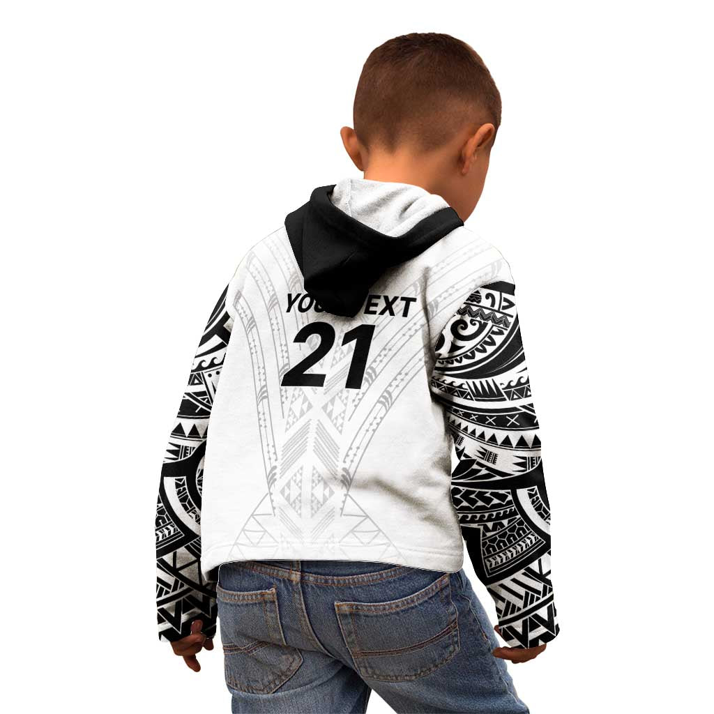 New Zealand Koru Fern Custom Kid Hoodie Simple Taniko Motif LT9 - Polynesian Pride
