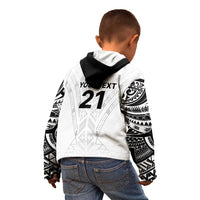 New Zealand Koru Fern Custom Kid Hoodie Simple Taniko Motif LT9 - Polynesian Pride