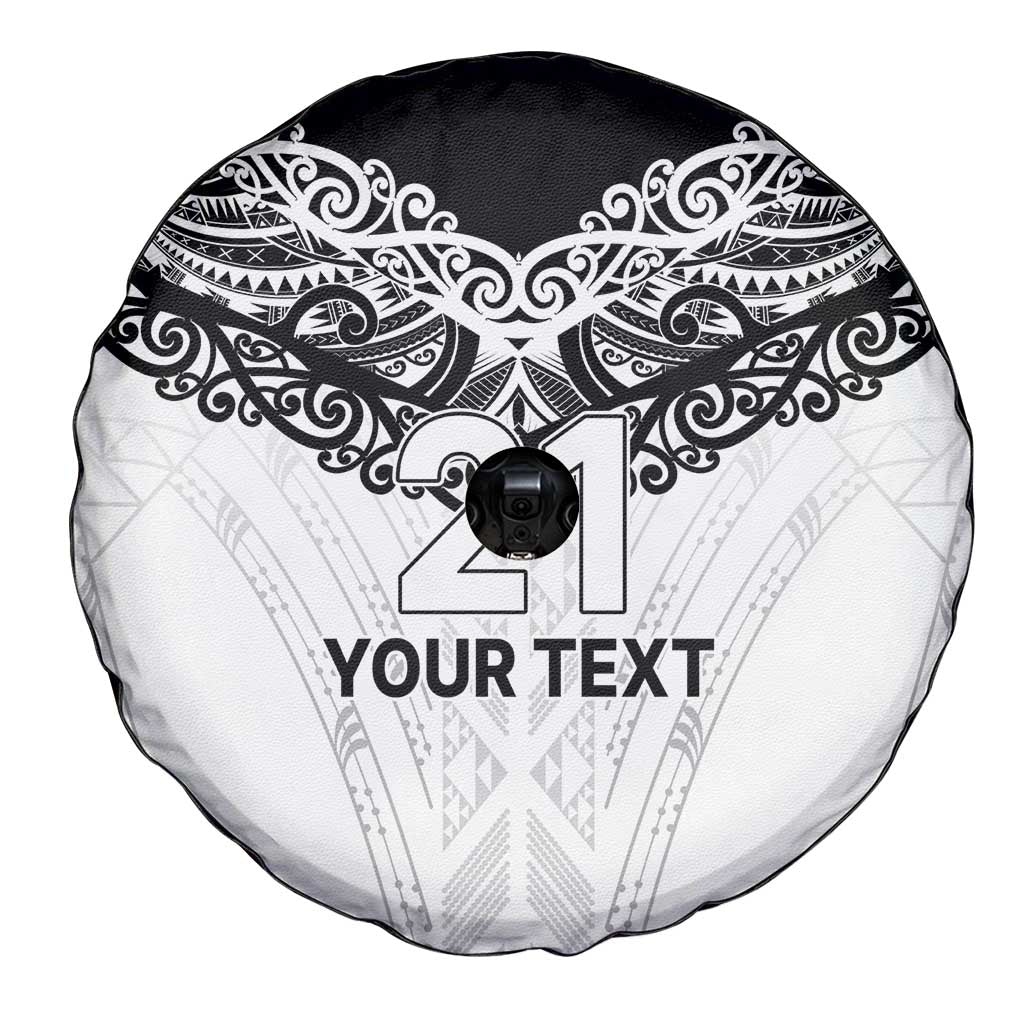 New Zealand Koru Fern Custom Spare Tire Cover Simple Taniko Motif LT9 - Polynesian Pride