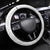 New Zealand Koru Fern Steering Wheel Cover Simple Taniko Motif