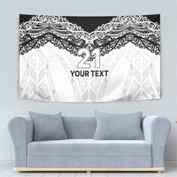 New Zealand Koru Fern Custom Tapestry Simple Taniko Motif