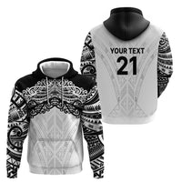 New Zealand Koru Fern Custom Zip Hoodie Simple Taniko Motif LT9 - Polynesian Pride