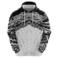 New Zealand Koru Fern Custom Zip Hoodie Simple Taniko Motif LT9 - Polynesian Pride