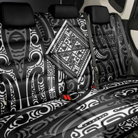 New Zealand Maori Taniko Back Car Seat Cover Black Kowhaiwhai Puhoro LT9 - Polynesian Pride