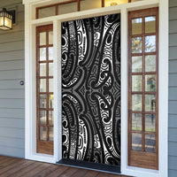 New Zealand Maori Taniko Door Cover Black Kowhaiwhai Puhoro LT9 - Polynesian Pride
