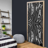 New Zealand Maori Taniko Door Cover Black Kowhaiwhai Puhoro LT9 - Polynesian Pride