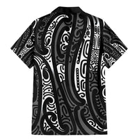 New Zealand Maori Taniko Family Matching Mermaid Dress and Hawaiian Shirt Black Kowhaiwhai Puhoro LT9 - Polynesian Pride