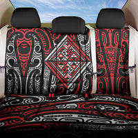 New Zealand Maori Taniko Back Car Seat Cover Red Kowhaiwhai Puhoro LT9 One Size Red - Polynesian Pride