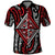 New Zealand Maori Taniko Polo Shirt Red Kowhaiwhai Puhoro